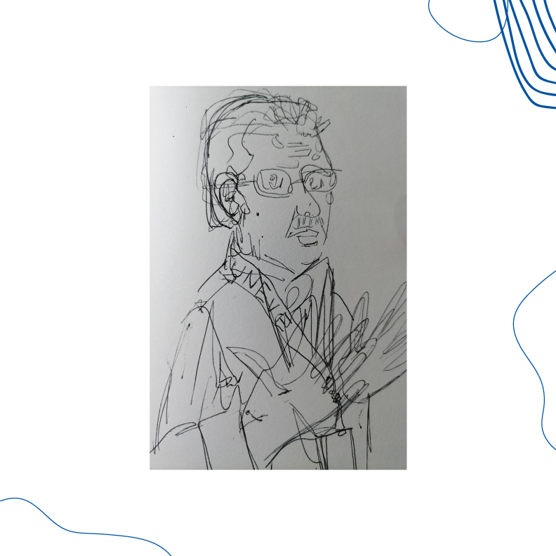 Sketch Retrato a un Maestro num.1